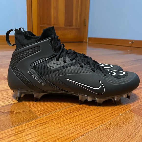 Nike Alpha Huarache 8 Elite LAX Lacrosse Cleats Black CW4440-011 Men's Size 13 - Picture 3 of 12